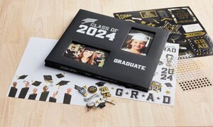 class of 2024 album with supplies